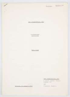 James Bond: Octopussy Unit List for EON Productions LTD. Issued 16th August 1982. | Ewbank’s