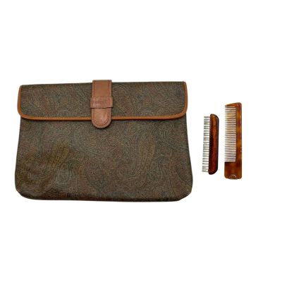 All the Devils Are Here Numbers (Burn Gorman) Screen Used Hygiene Bag, Comb & Facial Hair Brush | VIP Fan Auctions