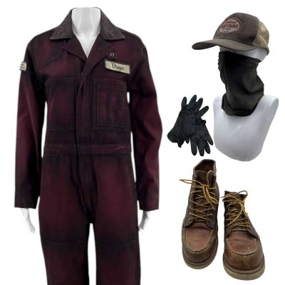 Lot #4: Play Dirty Zen Screen Worn Coveralls, Gaiter, Cap, Gloves & Boots Ch 1 Sc 2-11