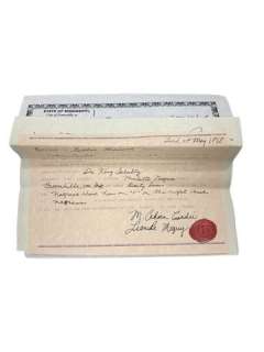 Lot 126 - Django Broomhilda (Kerri Washington) Freedom Papers Movie Props