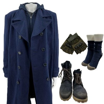 Lot 244: Play Dirty Mateo Screen Worn Coat, Jumper, Singlet, Trousers, Gloves, Socks & Boots Ch 1 Sc 85, 86 | VIP Fan Auctions