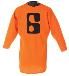 Lot 1213 - James Caan "Jonathan E." prototype #6 jersey from Rollerball.