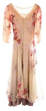 Lot 347 - "Jenny" as played by Helena Bonham Carter hand-painted dress from Big Fish.