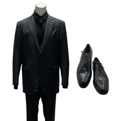 Power Book IV Force Diamond (Isaac Keys) Screen Worn Casual Ermenegildo Zegna Suit, Dolce & Gabbana Button-Up Shirt, Tie & Ferragamo Dress Shoes Ch 1 Ep 106 | VIP Fan Auctions