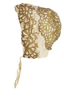 Lot 480 - Bette Davis "Queen Elizabeth I" petticoat and (2) nightcaps from The Virgin Queen.