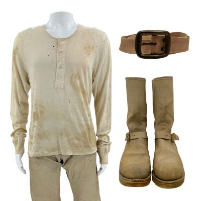 The Wrecking Crew Jonny Hale Screen Worn Stunt Double Henley, Pants, Belt & Boots Ch 7 Sc Multiple | VIP Fan Auctions