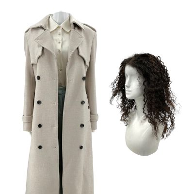 Relationship Goals Leah Caldwell Screen Worn Trench Coat, Blouse, Pants & Wig Ch 31 Sc Multiple | VIP Fan Auctions