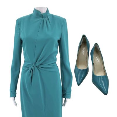 Lot 1: The Handmaid’s Tale Naomi Putnam Screen Worn Dress & Heels Ch 1 Ep 602 | VIP Fan Auctions