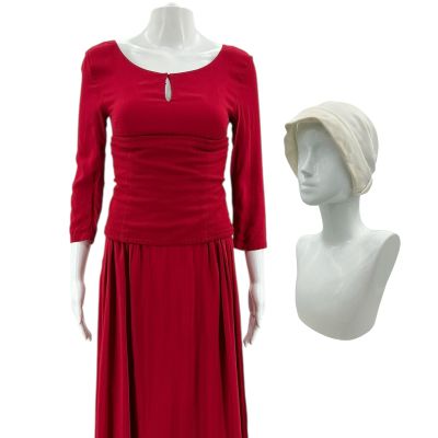 The Handmaid’s Tale Emily Malek Screen Worn Dress, Corset & Bonnet Ep 210 | VIP Fan Auctions