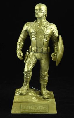Captain America: The First Avenger (2011) crew gift Statue from the Marvel Studios film. Gifted to… | Ewbank’s