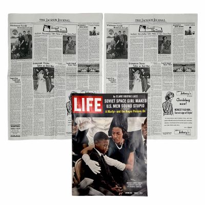 Lot 78: The Help Screen Used Hilly Holbrook Newspapers & Skeeter Phelan Magazine | VIP Fan Auctions