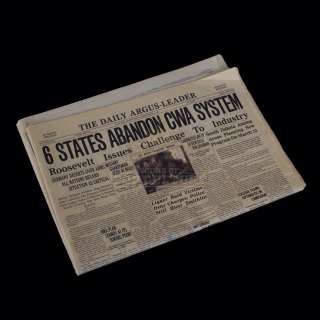 Lot 297 - Public Enemies – Prop “The Daily Argus-Leader” Newspaper – A433