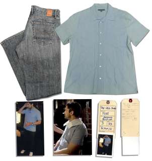 Gerard Butler Screen-Worn Shirt & Jeans From the Romantic Comedy ’’The Ugly Truth’’ | Nate Sanders