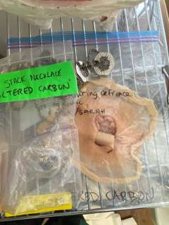 Lot 738 - "Altered Carbon" - Stack necklace & Neck Prosthetic