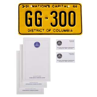 The X-Files Prop Collection (6) - Featuring JFK License Plate, Business Cards, Notepads - Birkinshaw LOP | Goldin