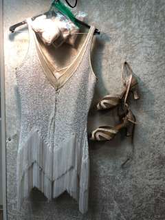 "Superhero Show " - Complete 80s dancer outfit - includes white short dress/leggings & shoes - *HOTS | Direct Liquidation