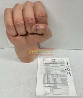 Jay and Silent Bob Reboot (2019) - Cockmando Soldier Screen Used Fist + Signed Mini Scene Script | Hanlin Auction Service