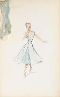 Lot 195 - A group of six Edith Head costume designs