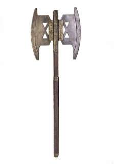 Lot 233 - JOHN RHYS-DAVIES SCREEN USED GIMLI DOUBLE HEADED AXE