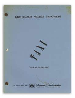 ’’Taxi’’ Script From 1979 for Episode ’’Louie and the Nice Girl’’ -- The First Episode of Season 2, Introducing Real-Life Couple Danny DeVito and Rhea Perlman as Love Interests | Nate Sanders