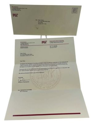 Lot 147 - Spider-Man: No Way Home (2021) - Peter Parker MIT Rejection Letter