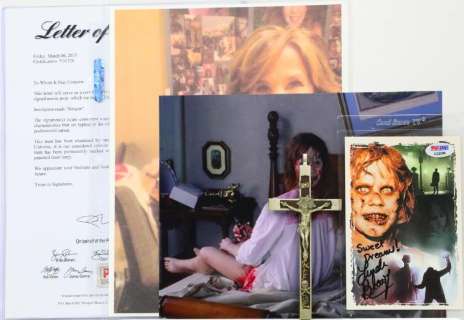 Linda Blair’s The Exorcist Signed Prop Crucifix | GWS Auctions