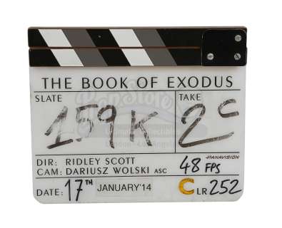 EXODUS: GOD AND KINGS (2014) - Lot 235 - Production-Used Clapperboard