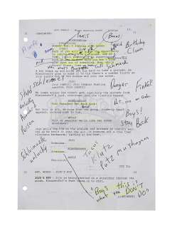 JOJO RABBIT (2019) - Lot 421 - Sam Rockwell Personal Annotated Script Page