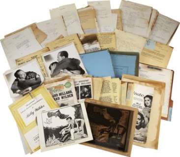 Billy Wilder The Lost Weekend Production Archive.... | Heritage