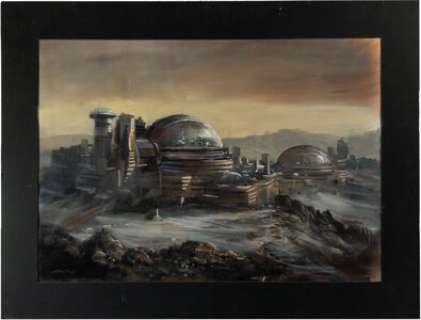 Star Trek: The Next Generation Concept Oil Painting of Moab IV and Torman V For Episodes "The Masterpiece Society" and "Chain of Command" (Paramount TV, 1987-1994). | Heritage
