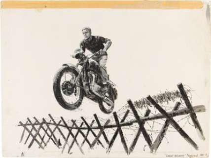 The Great Escape (United Artists, 1963) Original Poster Art by Jack Levine.