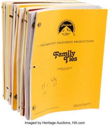Family Ties (Paramount TV, 1982-1989), Group of (19) Shooting Scripts. | Heritage