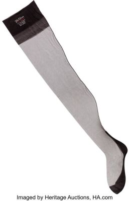 Marilyn Monroe Personal Black Stocking. | Heritage