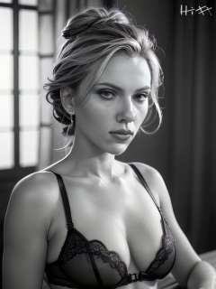 Jacob Hitt - Canvas ready-to-hang - Scarlett Johansson - w/COA listed artist | Catawiki
