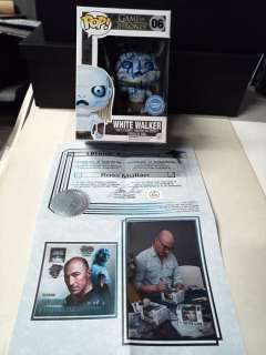 Game of Thrones - Funko Pop 06 Signed in person by Ross Mullan (+) "White Walker" Nerd Show Bologna 2020 with - Autograph , Funko Pop | Catawiki