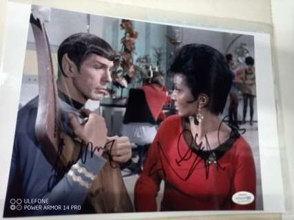 Star Trek The Original Series - Double signed by Leonard Nimoy (Spock) and Nichelle Nichols (Uuhra) - with COA - Autograph , photo | Catawiki
