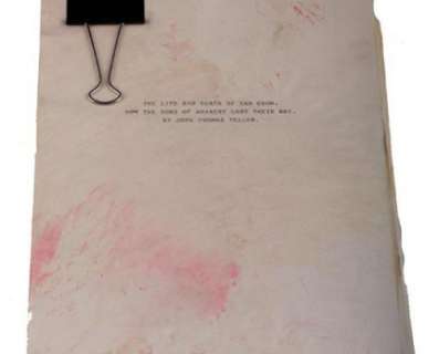 Sons of Anarchy | John Teller’s Manuscript (undamaged) | ScreenBid