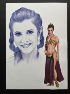 By K. Schäfer Senteur - 1 Original colour drawing - Star Wars - Princess Leia - Art - 2012 | Catawiki
