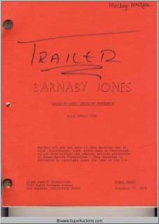 Script: Barnaby Jones-Child of Love, Child of Vengeance | Super Auctions