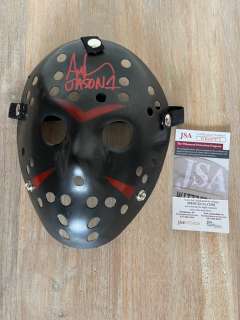 Friday the 13th - Signed Replica Hockey Mask - Ari Lehman as Jason Voorhees - JSA Witnessed Signing | Catawiki