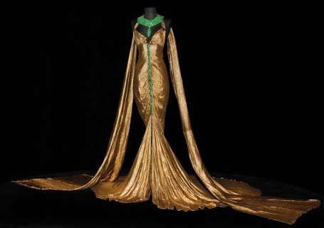 Lot 29 - Claudette Colbert signature gown from 1934 Cleopatra