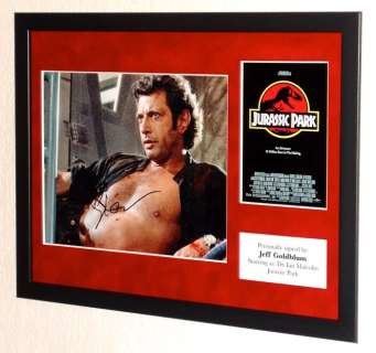 Jurassic Park - Jeff Goldblum (Dr. Ian Malcolm) Premium Framed, signed + COA | Catawiki