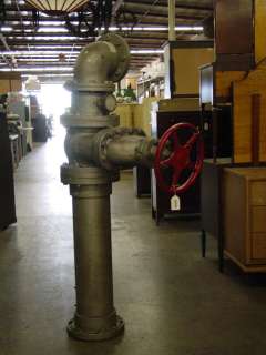 Large 5’ Tall Industrial Pipe with Valve Prop | 20th Century Props