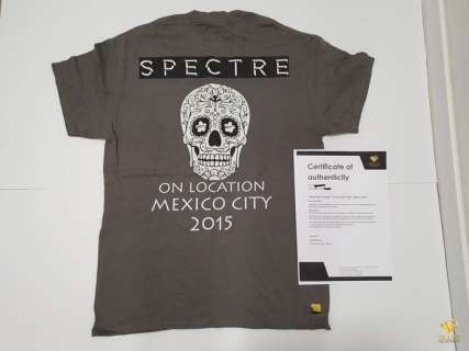 James Bond 007: Spectre - - Movie prop Original Rare Film Crew & Cast Shirt - Day of the Dead "On Location Mexico City 2015" with COA | Catawiki