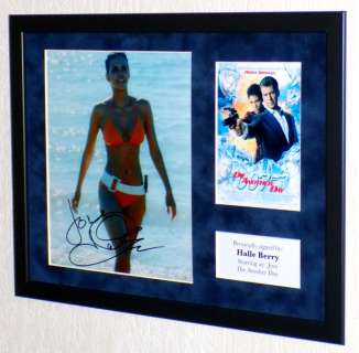 James Bond 007: Die Another Day - Halle Berry (Jinx) Premium Framed, signed, Certificate of Authenticity & sticker b‘bc