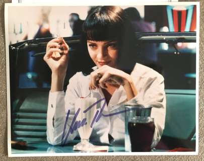 Uma Thurman - Pulp Fiction / "Mia Wallace" Signed | Catawiki