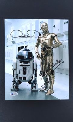 Star Wars - Anthony Daniels “C-3PO” & Kenny Baker “R2-D2” - Signed 8x10 Photo - Beckett COA (C11818) | Catawiki