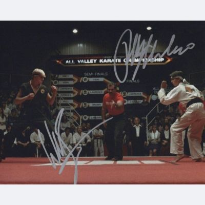 The Karate Kid - Signed by Ralph Macchio (Daniel) and William Zabka (Johnny) | Catawiki