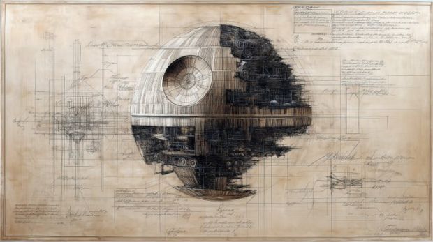 Artxlife - Death Star Leonardo Study Drawings [XXL] | Catawiki