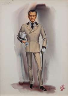 Lot 397 - Norma Koch costume sketch for Frank Sinatra in 4 for Texas